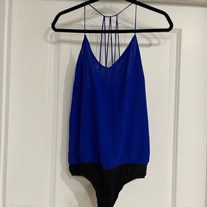 Blue Charlotte Russe Bodysuit Size Large